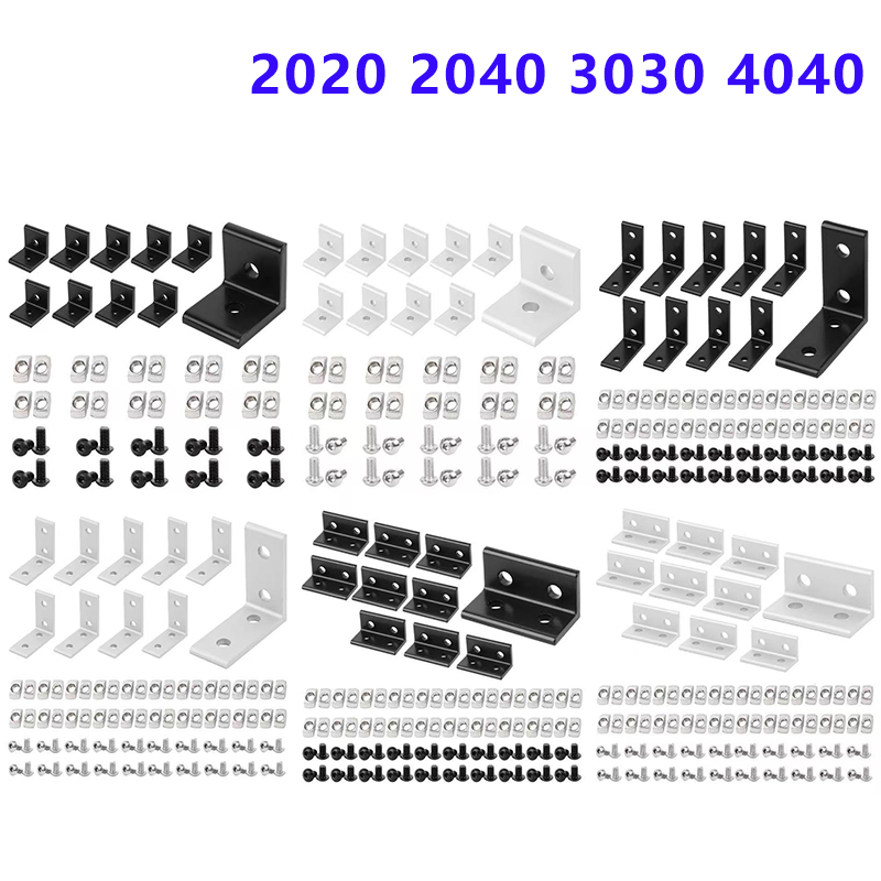 Aluminum T-Slot Profile - 10 pièces 2020 2040 3030 4040