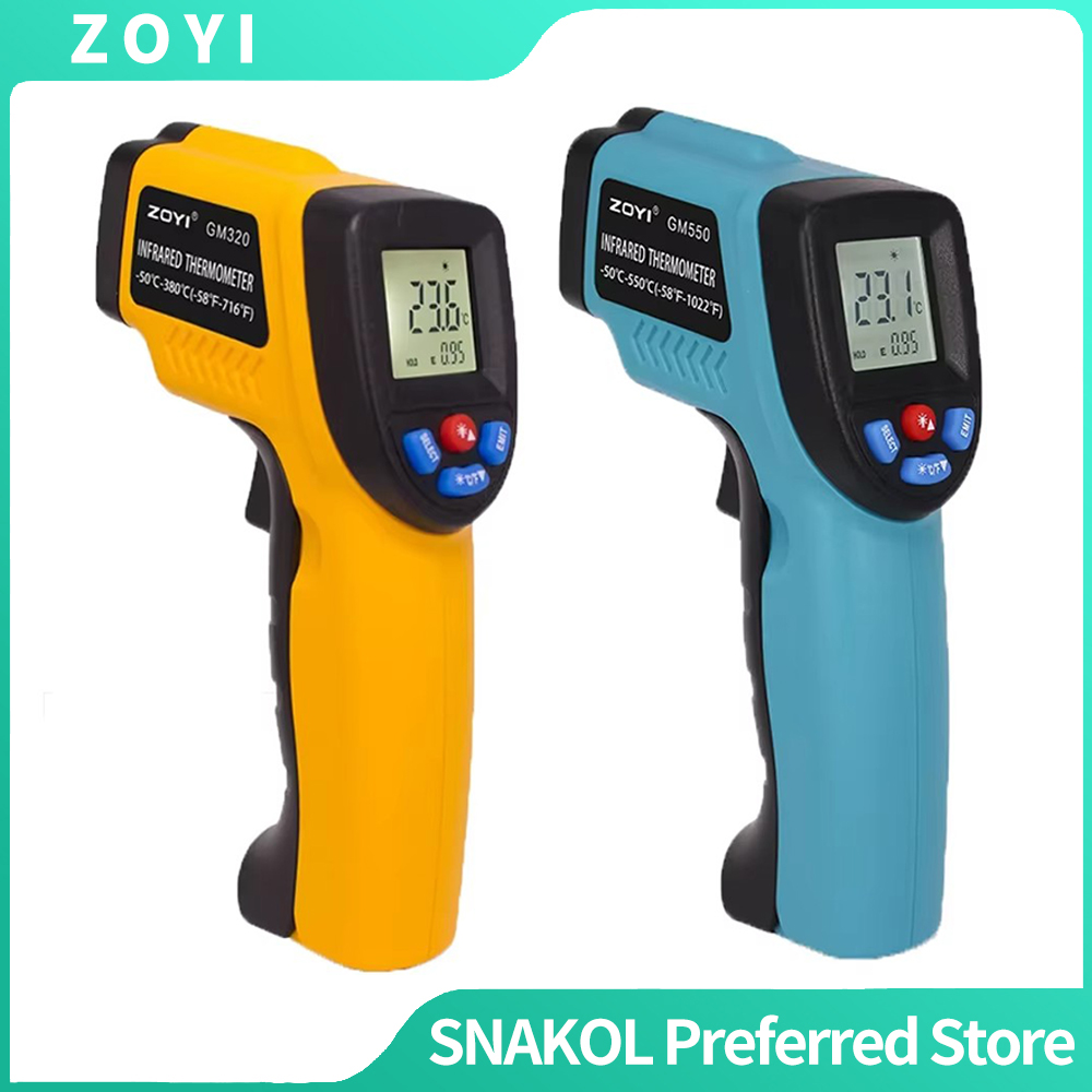 Industrial Laser Thermometer - Thermomètre infrarouge numérique sans contact, pistolet