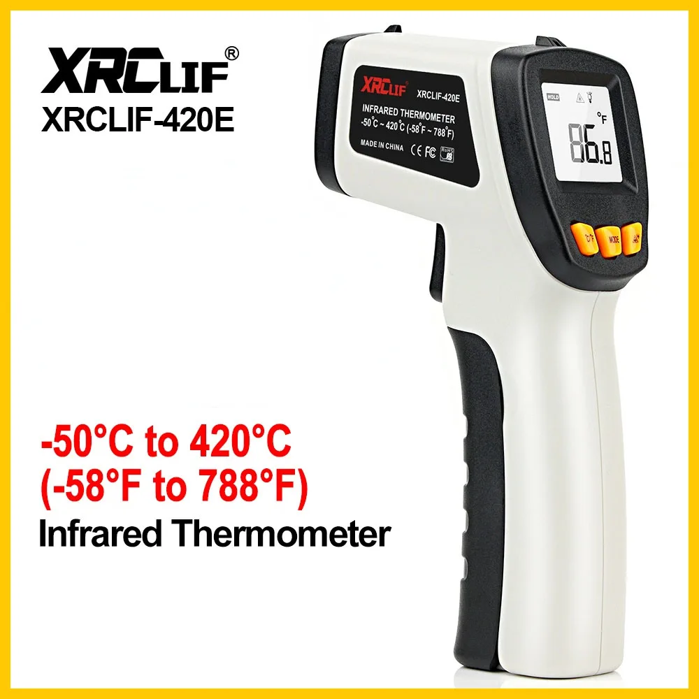 Industrial Laser Thermometer - XRCLIF-Pyromètre infrarouge sans contact, Therye.com, compteur