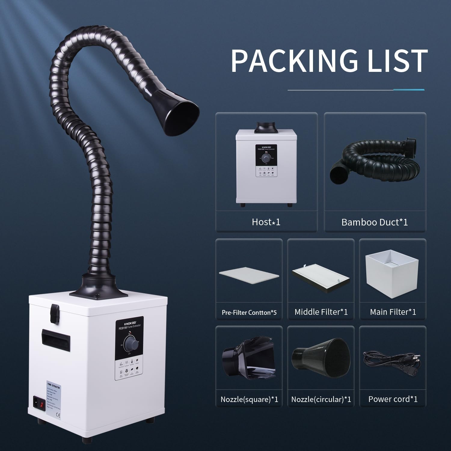Industrial Laser Printing - Extracteur de fumée laser industriel KNOKOO
