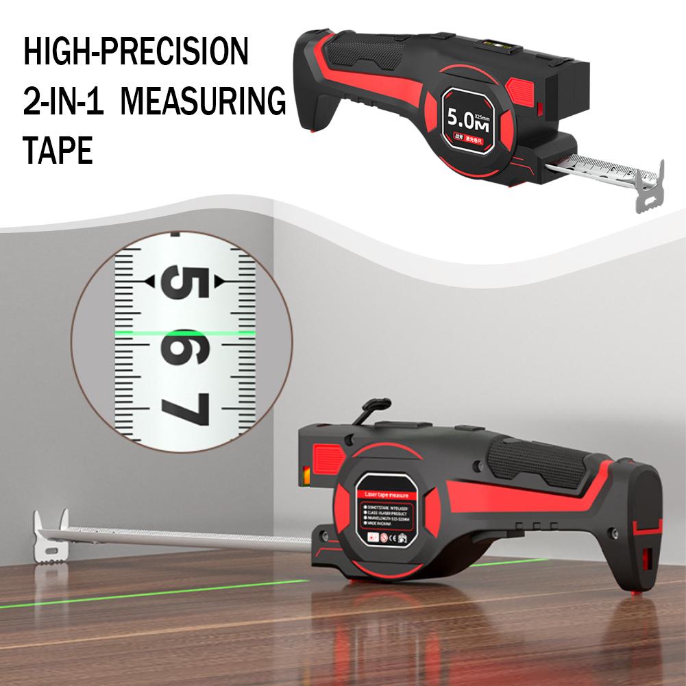 Industrial Laser Sensor - Télémètre laser 2-en-1 avec ruban à