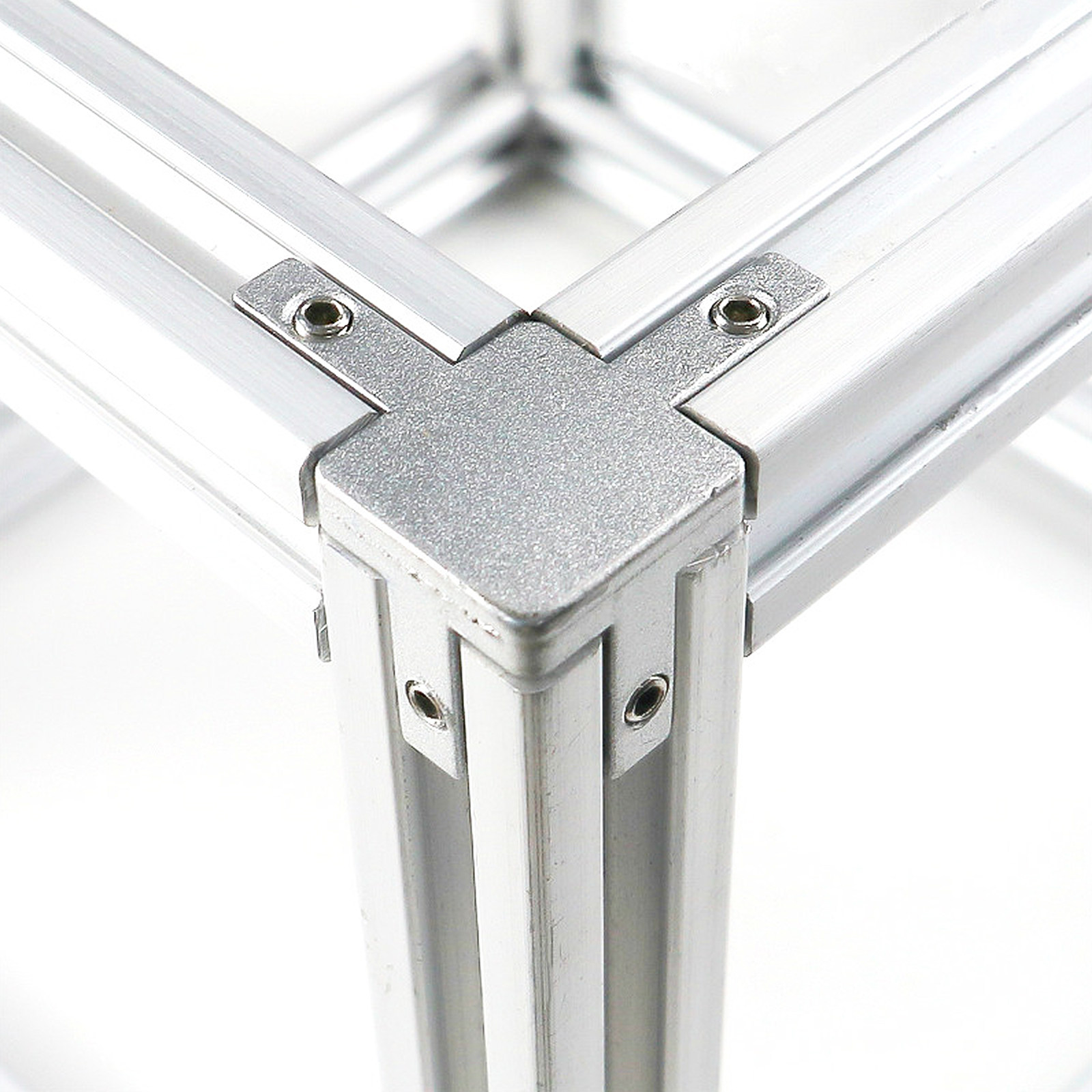 Aluminum T-Slot Profile - 4 Ensembles de Connecteurs d'Angle à