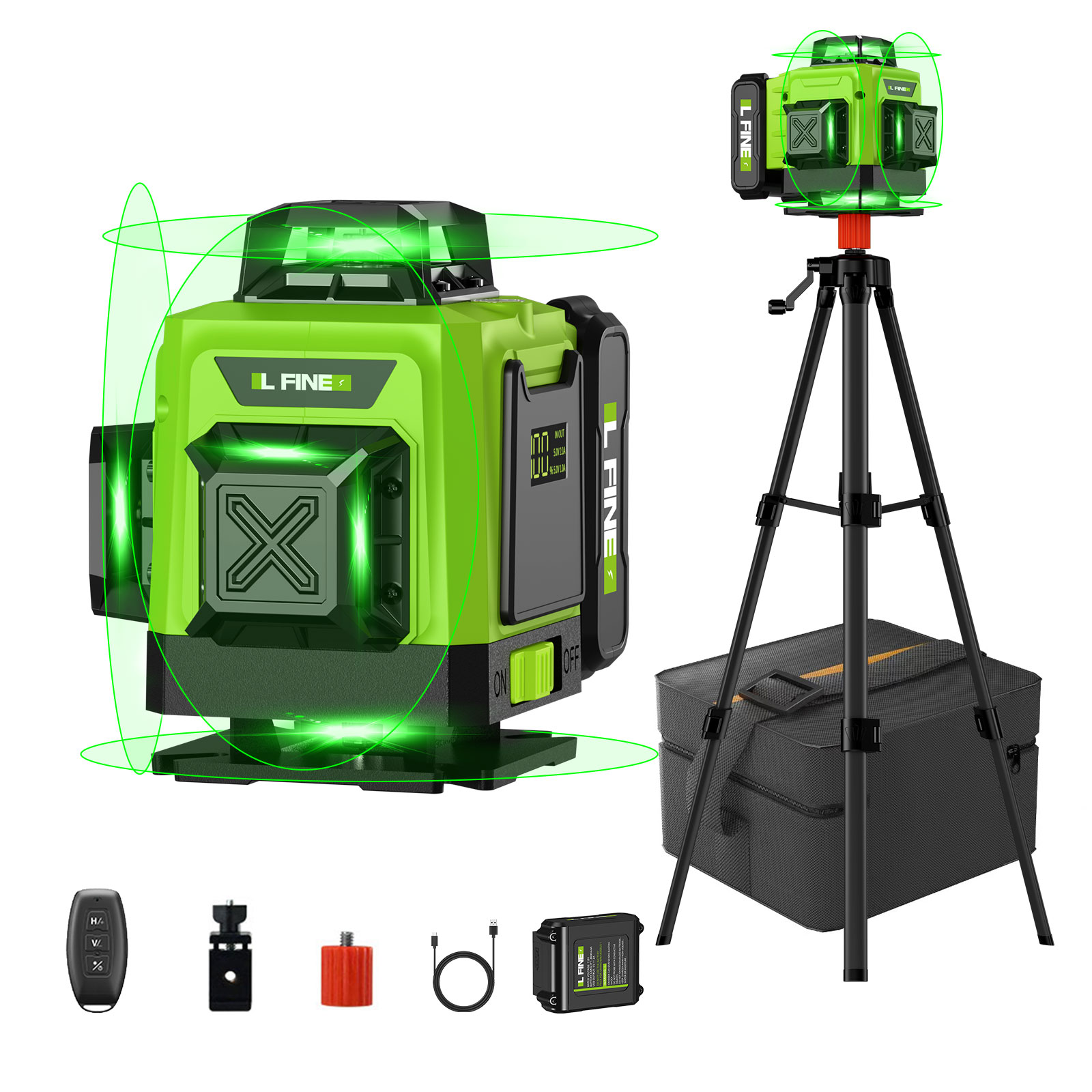 Industrial Laser Measurement - niveau Laser auto-nivelant horizontale verticale croix