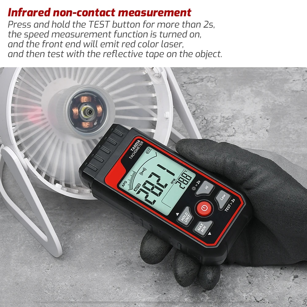 Tachymètre laser TA501A jusqu' - Industrial Laser Tachometer avis et prix