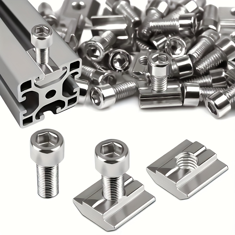 25 ensembles d'écrous en acier - Aluminum T-Slot Profile avis et prix
