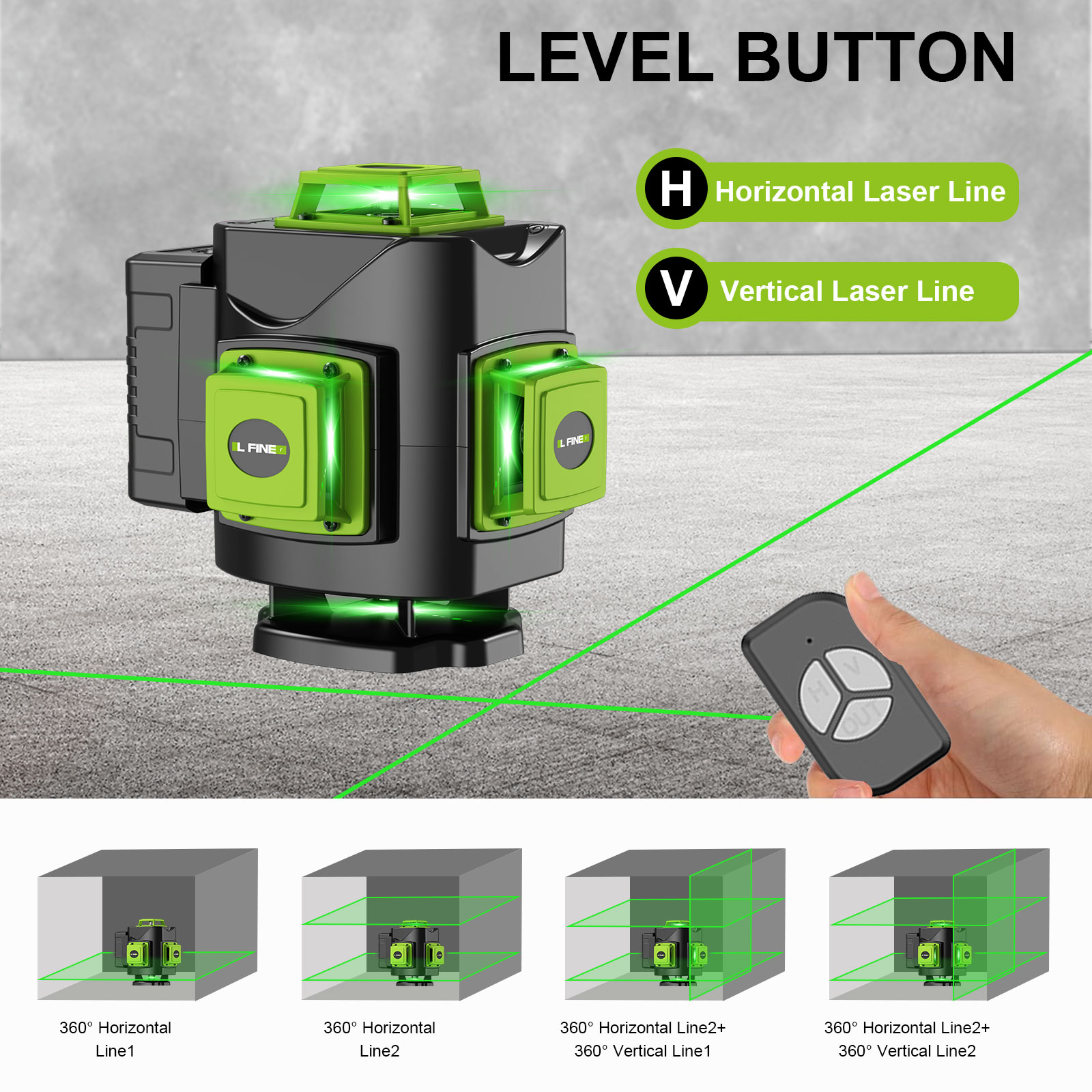 LFINE Nivel Laser Set, 4D 16 L - Industrial Laser Measurement avis et prix