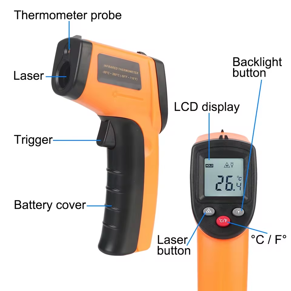 Nouveau thermomètre infrarouge - Industrial Laser Thermometer avis et prix