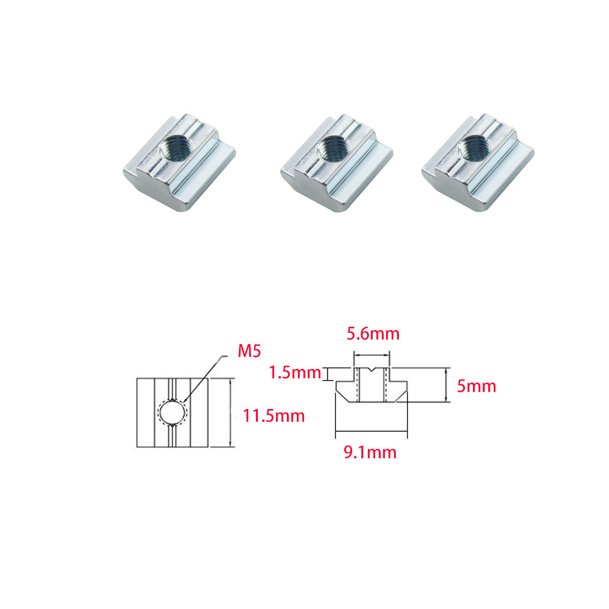 Jeu de connecteurs profilés en - Aluminum T-Slot Profile avis et prix