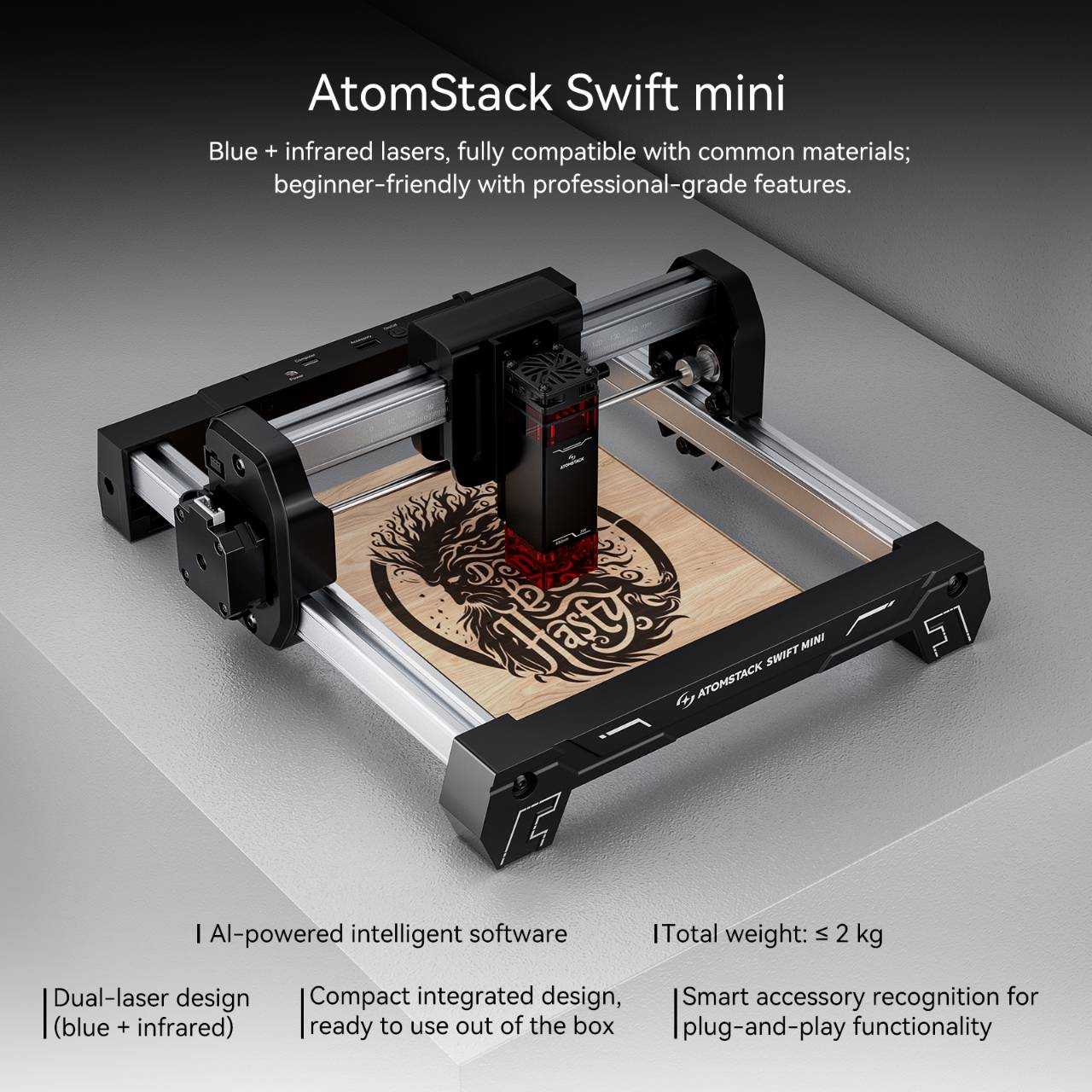 ATOMSTACK Swift Mini Graveur L - Industrial Laser Printing avis et prix