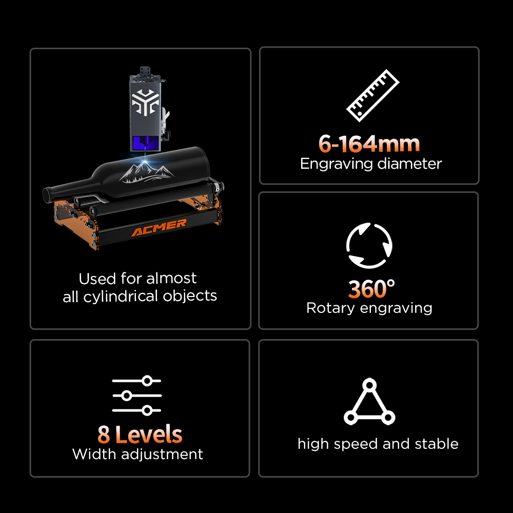 Rouleau rotatif laser ACMER M3 - Industrial Laser Cutting avis et prix
