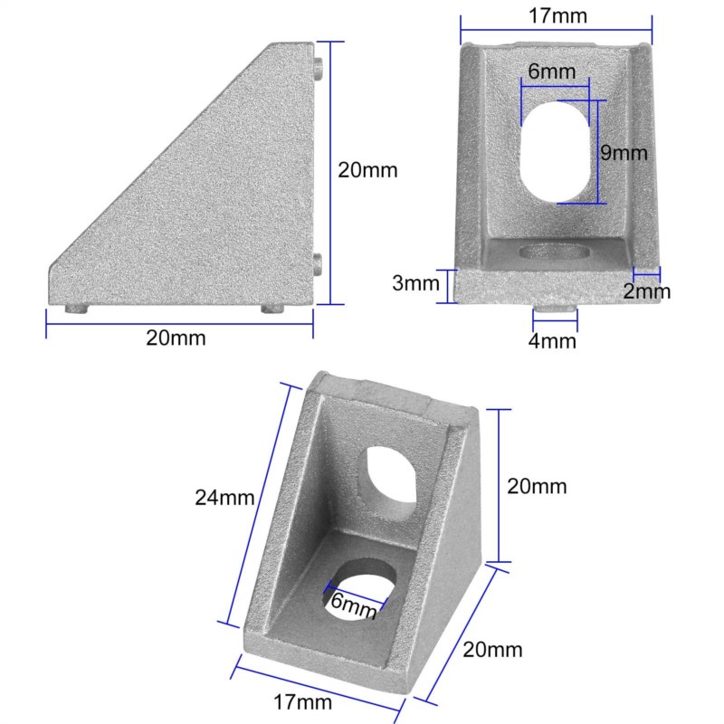 Support d'invite d'angle d'ext - Aluminum T-Slot Profile avis et prix