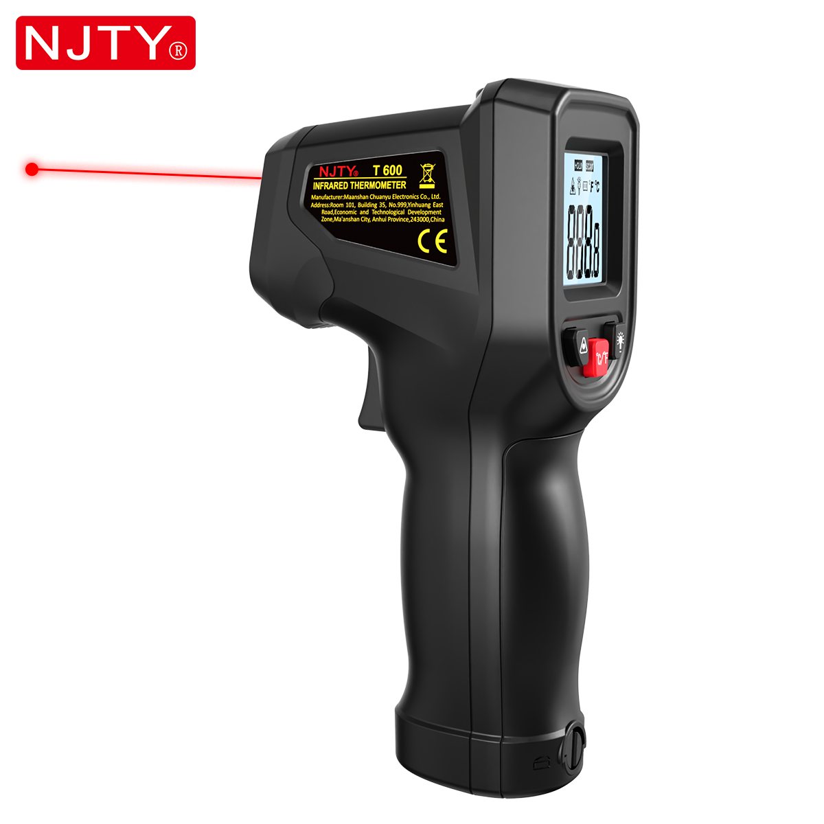 NJTY T600 Thermomètre infrarou - Industrial Laser Thermometer avis et prix