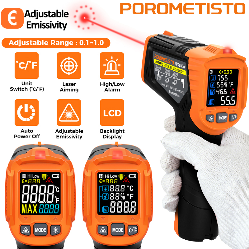 Thermomètre infrarouge -50~380 - Industrial Laser Thermometer avis et prix