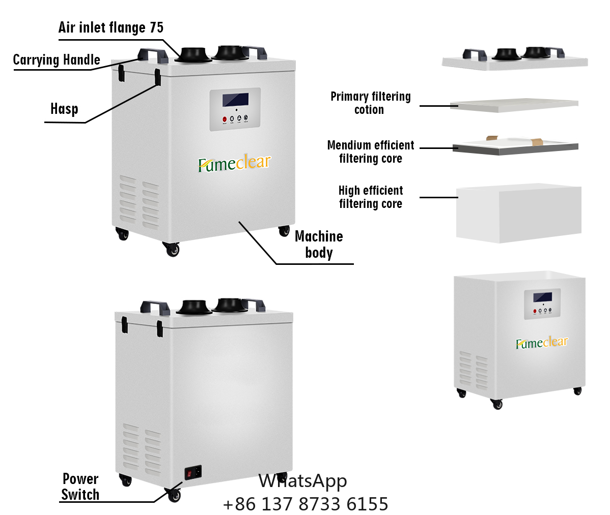 Extracteur de fumée Portable a - Industrial Laser Cutters avis et prix